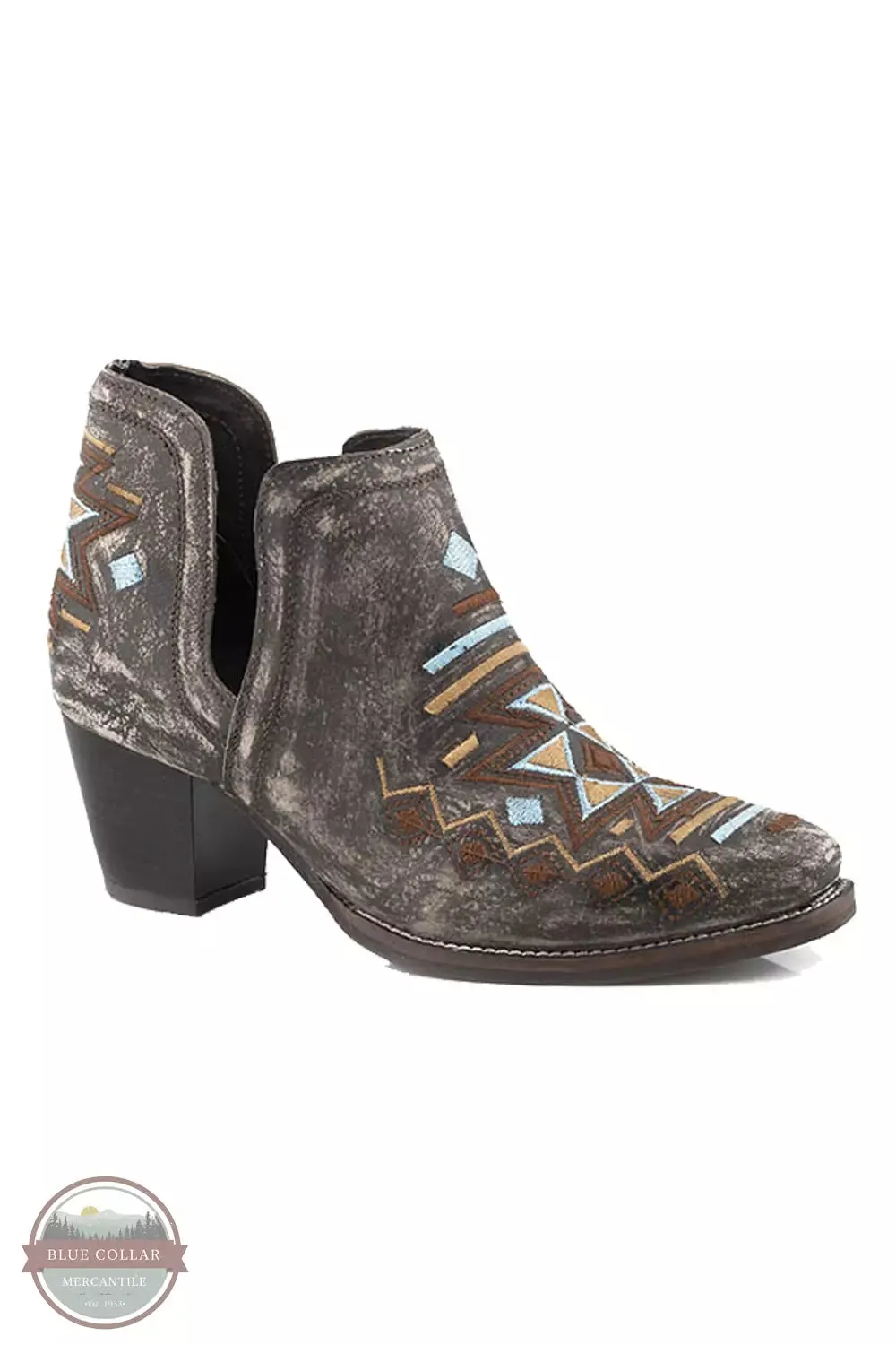 09-021-0981-3214 BR Rowdy Aztec Open Side Shorty Boots