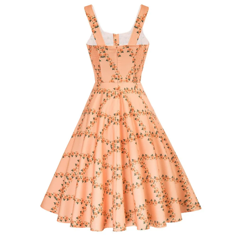 1950s Retro Vintage Sleeveless Homecoming Dresses Cocktail Party A-Line Dress