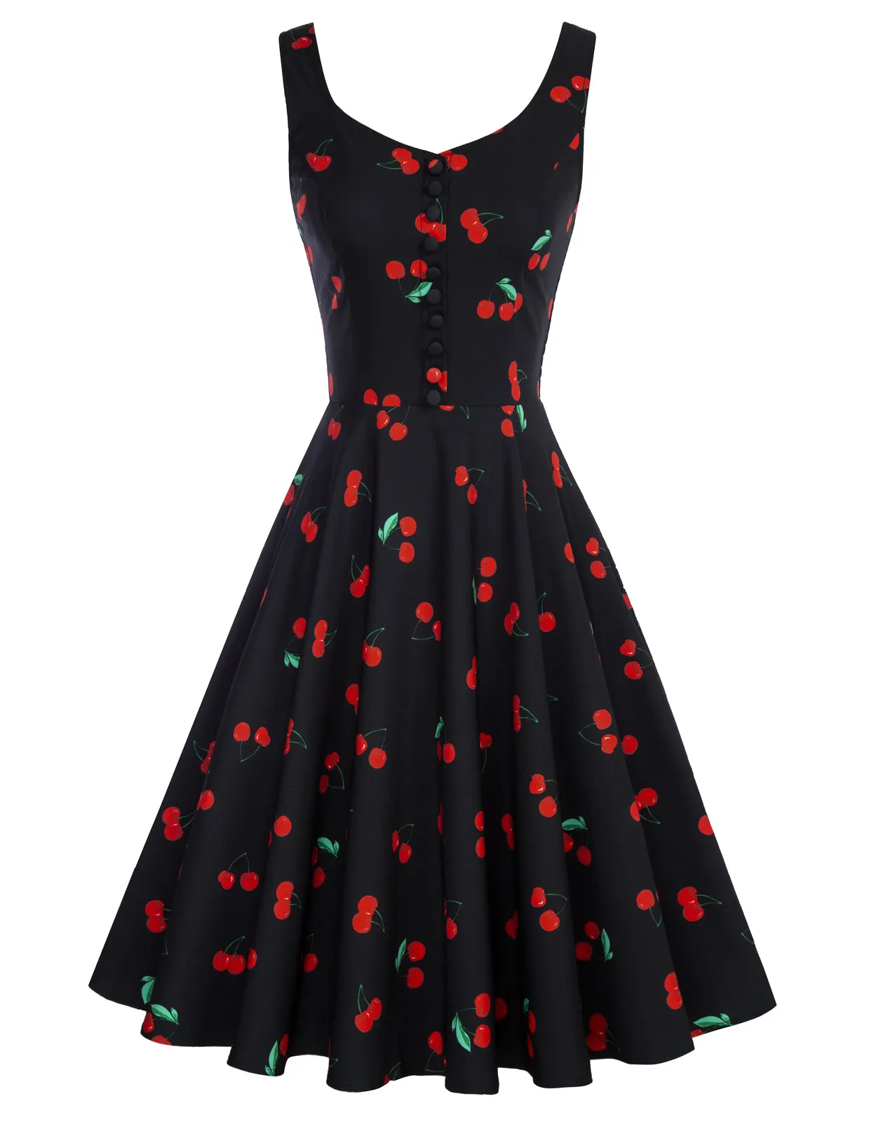 1950s Retro Vintage Sleeveless Homecoming Dresses Cocktail Party A-Line Dress