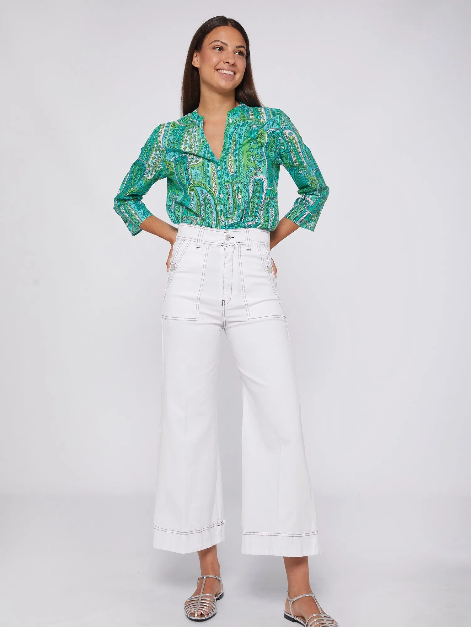 31228 Noa White Pant