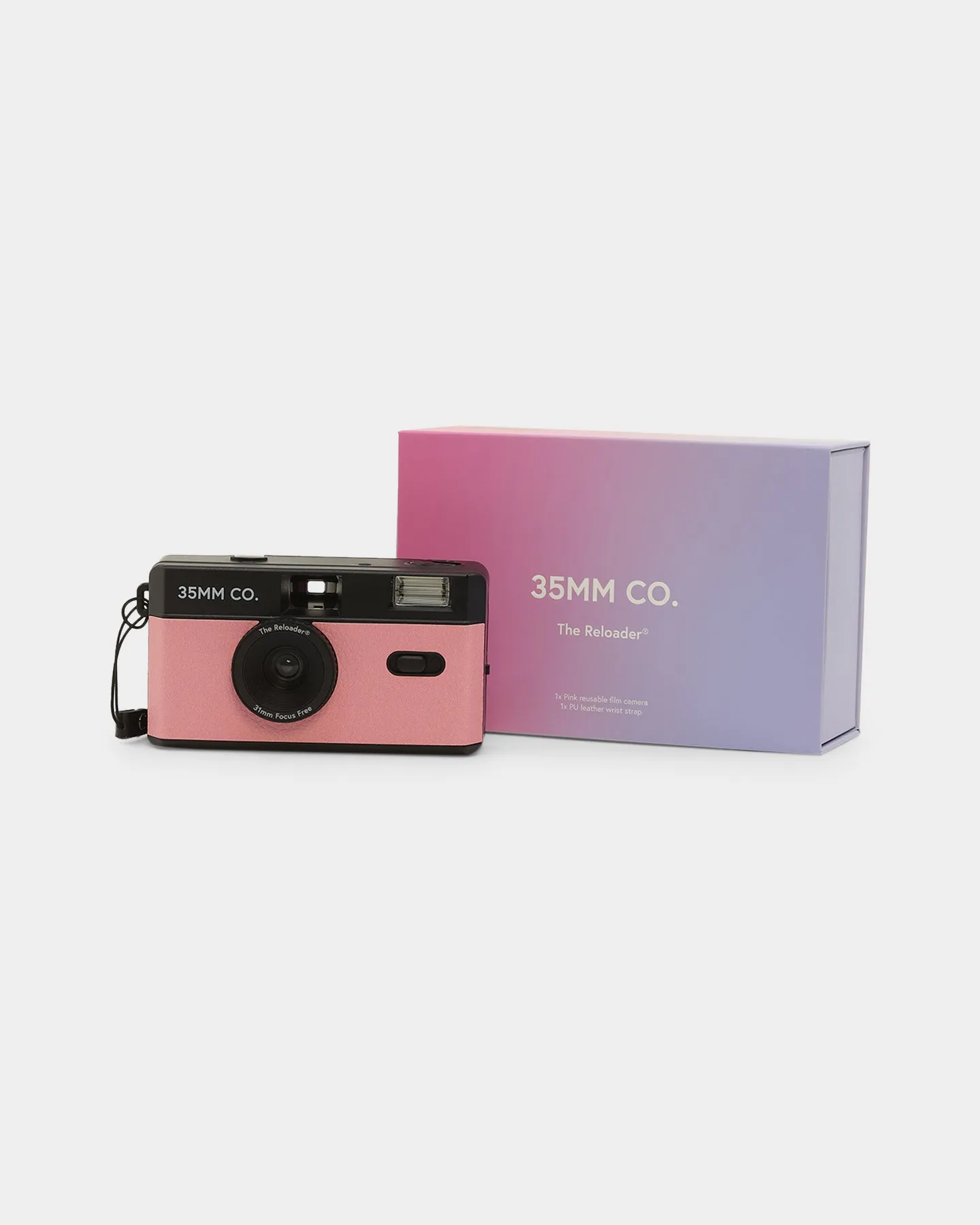 35mm Co The Reloader Reusable Film Camera Pink