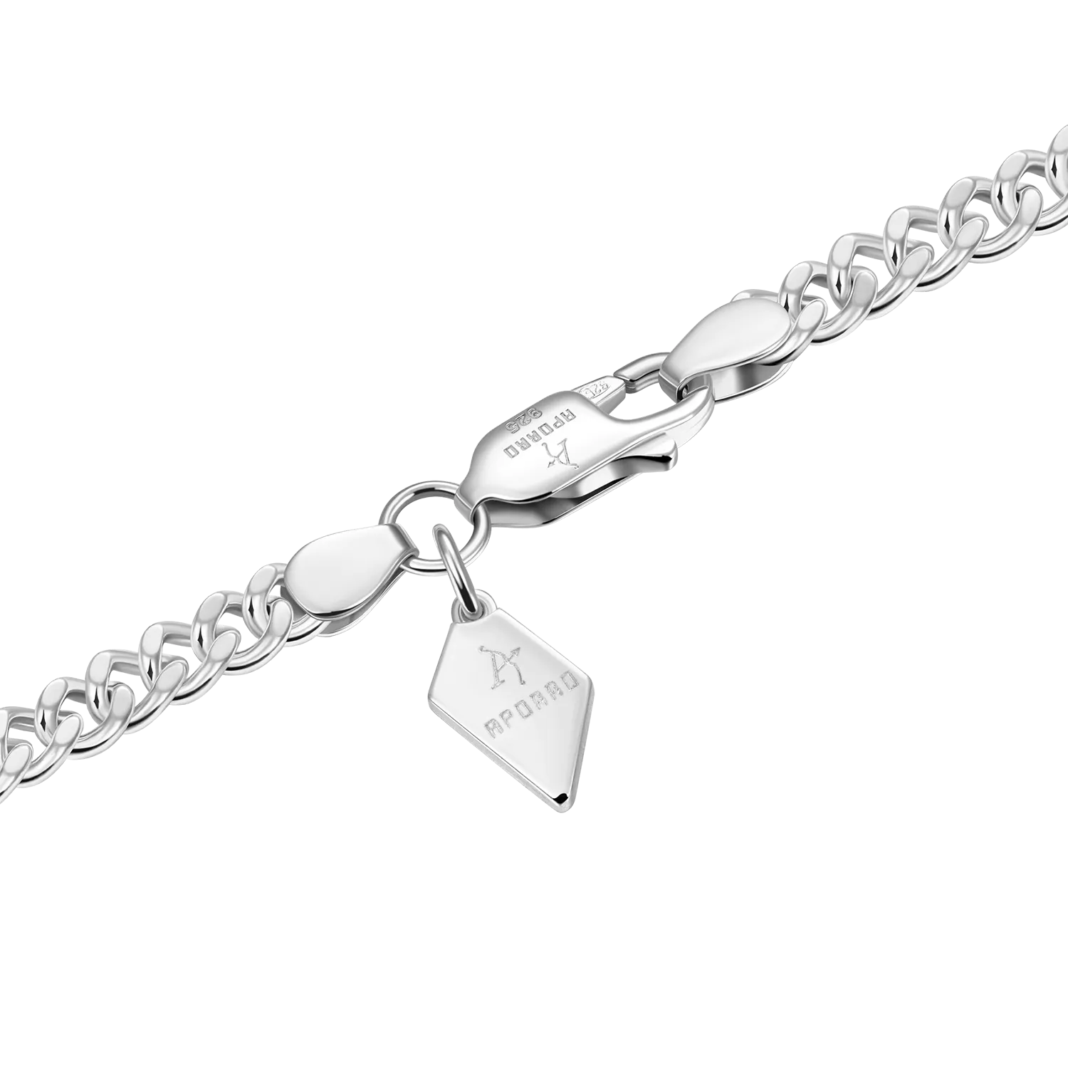 3.5mm Miami Micro Cuban Curb Bracelet - White Gold