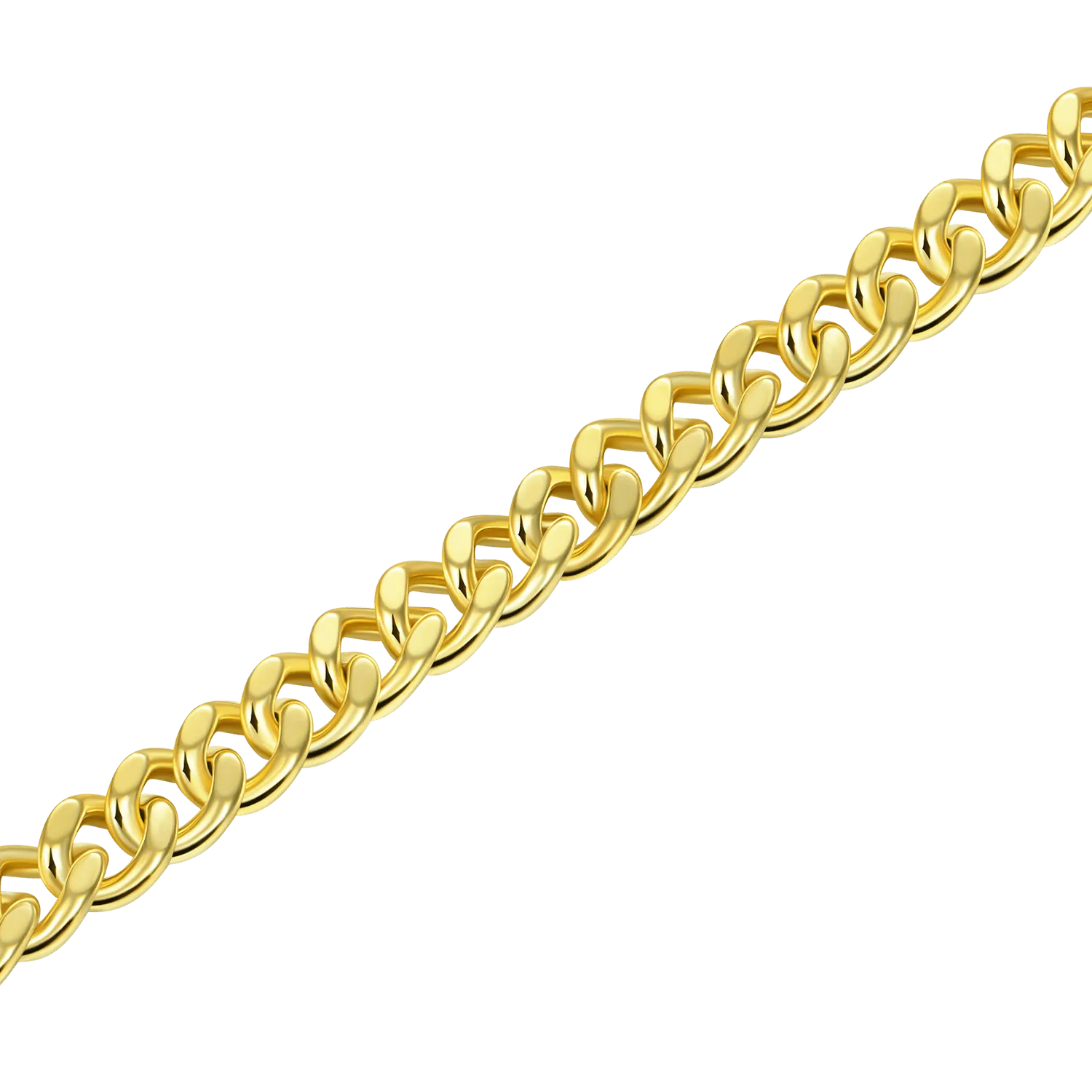 3.5mm Miami Micro Cuban Curb Bracelet - Yellow Gold