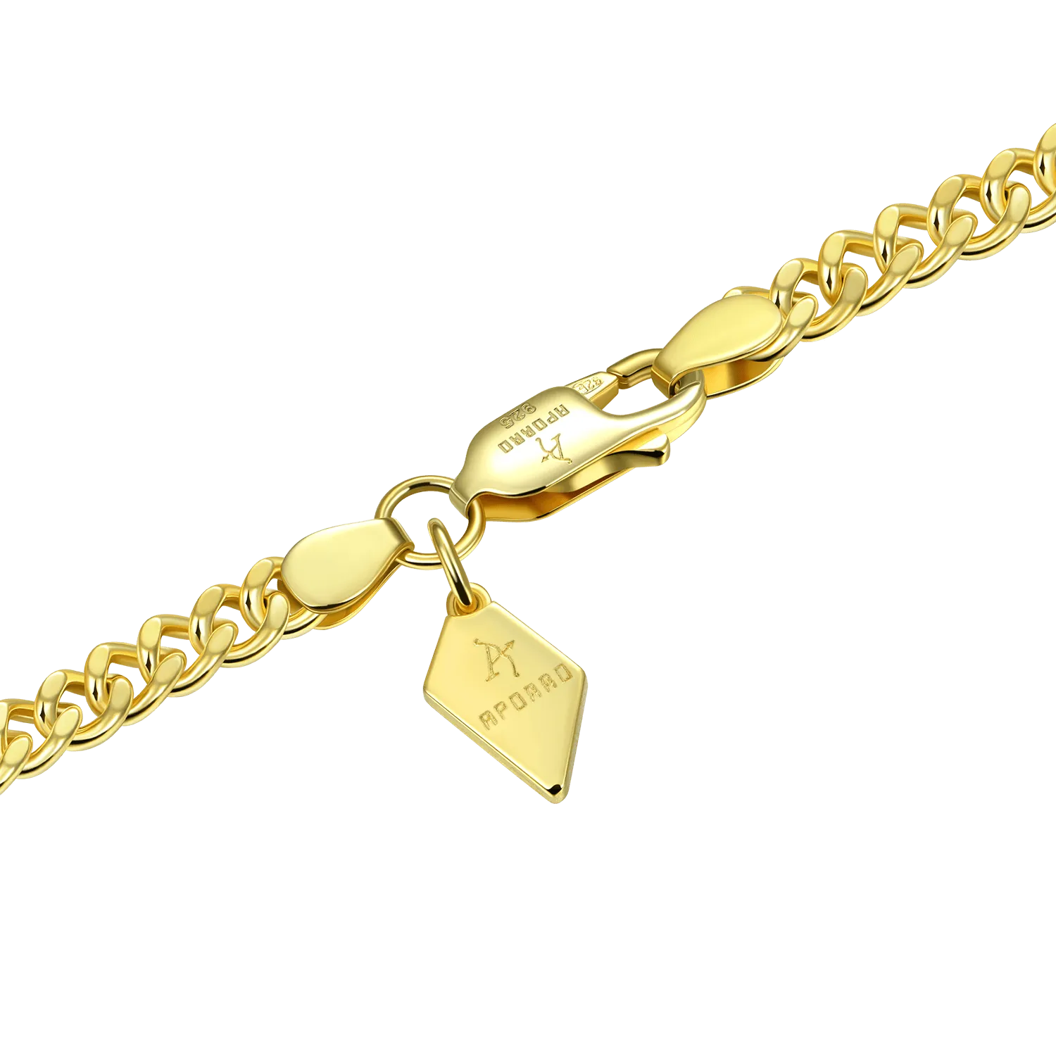 3.5mm Miami Micro Cuban Curb Bracelet - Yellow Gold