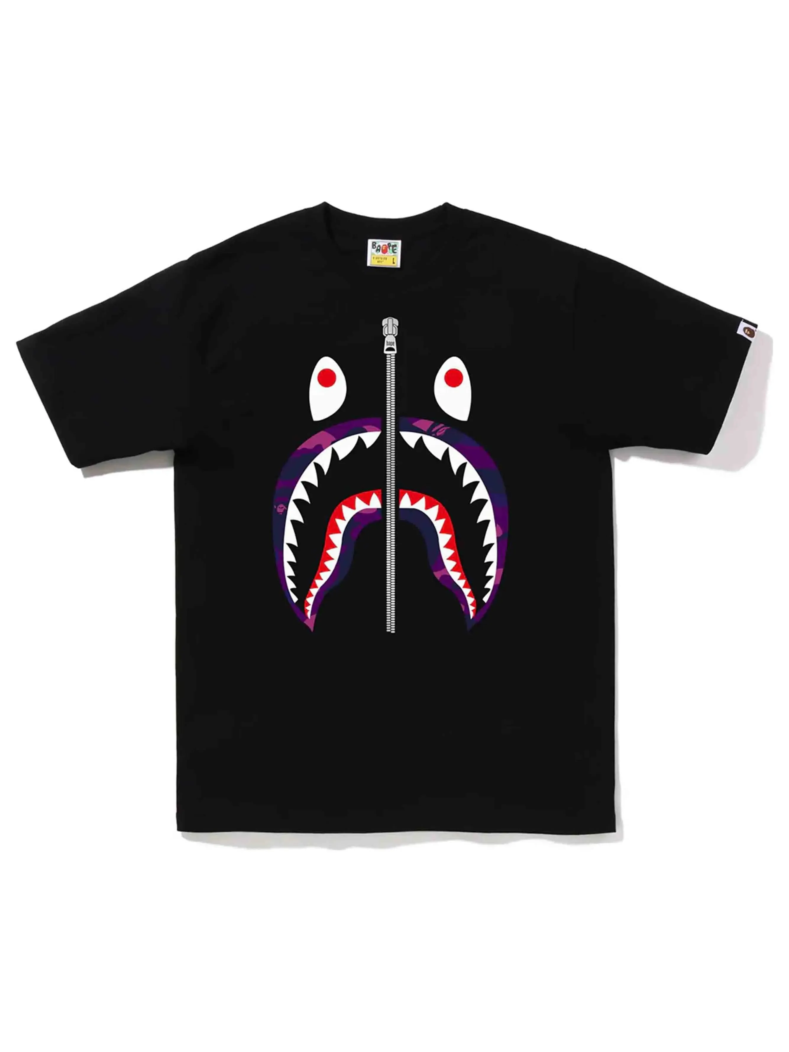 A Bathing Ape Color Camo Shark Tee