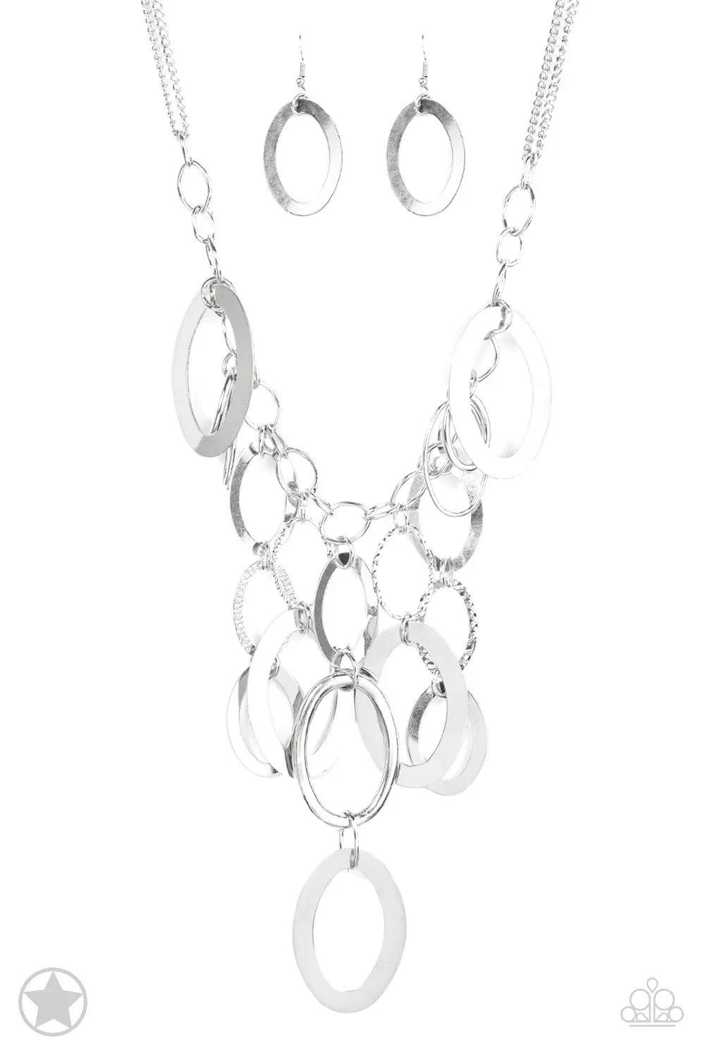 A Silver Spell Silver Paparazzi Blockbuster Necklace