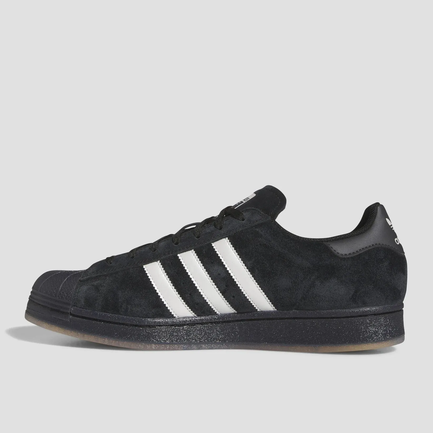 adidas Skateboarding Superstar ADV Skate Shoes - Core Black / Zero Metallic / Spark