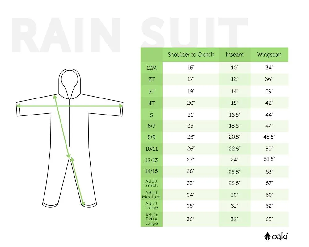 Adult Rain Suit, Forest Green