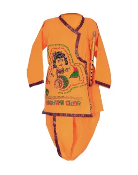 Ahhaaaa Kids Ethnic Yellow Krishna Dress Dhoti and Kurta For Kids Boys