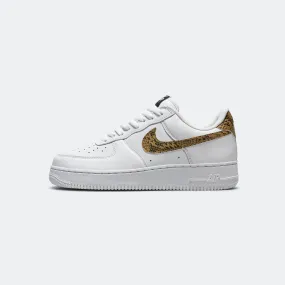 Air Force 1 - White/Elemental Gold-Dark Hazel-Black