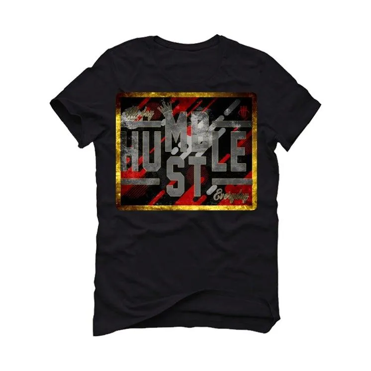 Air Jordan 12 Retro "Reverse Flu Game" Black T-Shirt (always hustle)