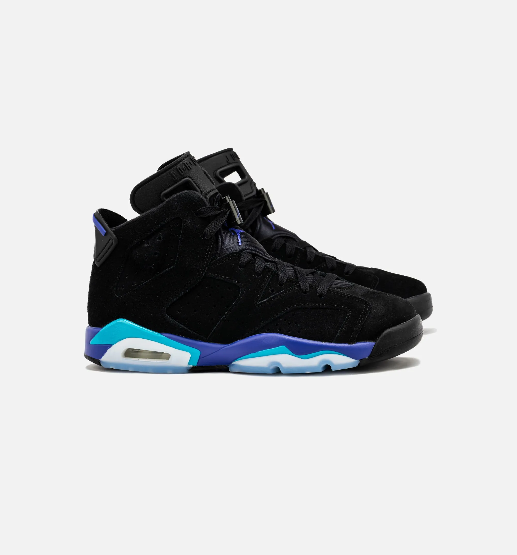 Air Jordan 6 Retro Aqua Grade School Lifestyle Shoe - Black/Aquatone/Bright Concord