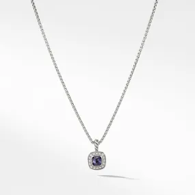 Albion Kids Necklace with Black Orchid and Diamonds, 4mm