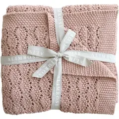 Alimrose - Heritage Knit Baby Blanket - Blossom