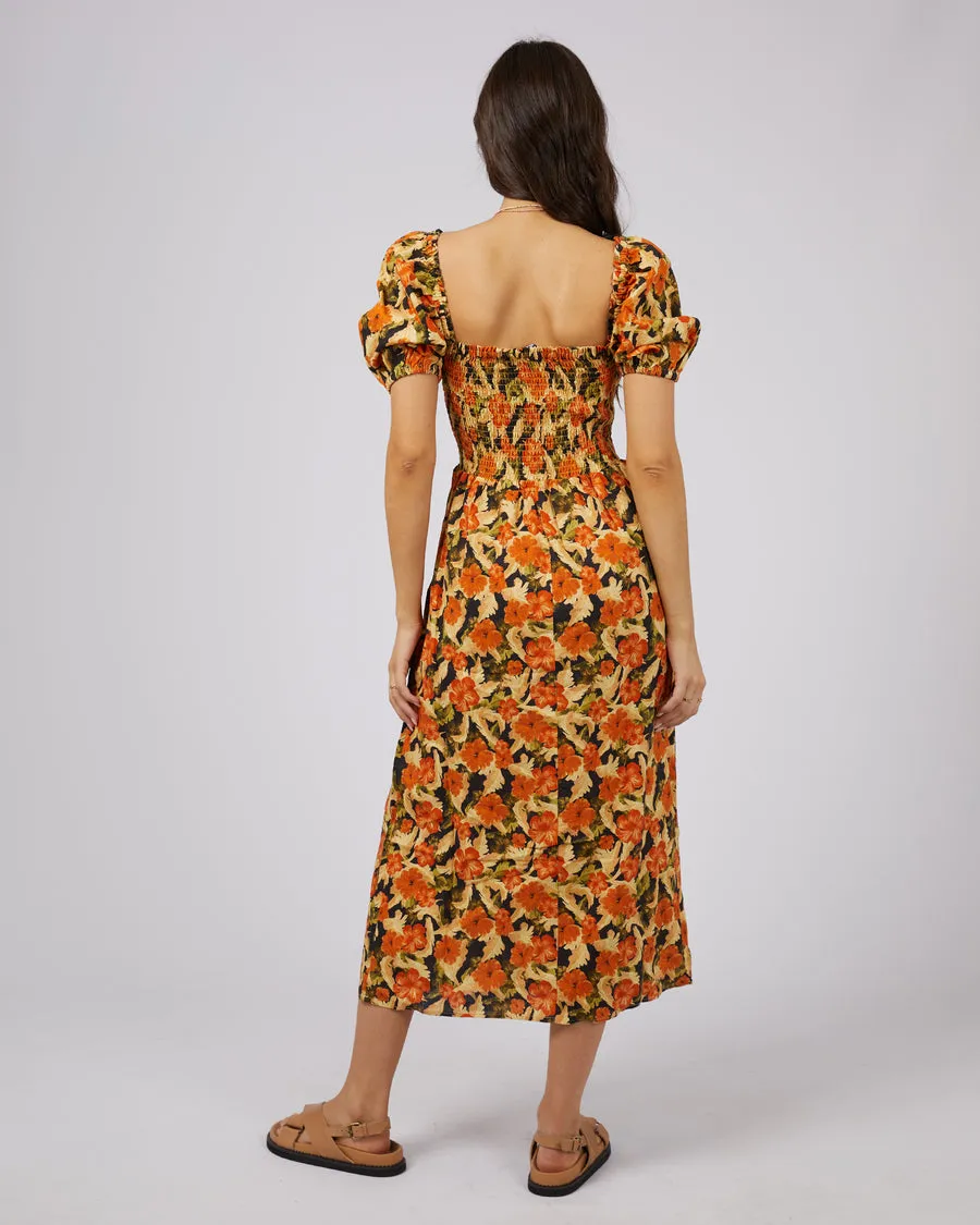 All About Eve Margot Floral Shirred Dress Print