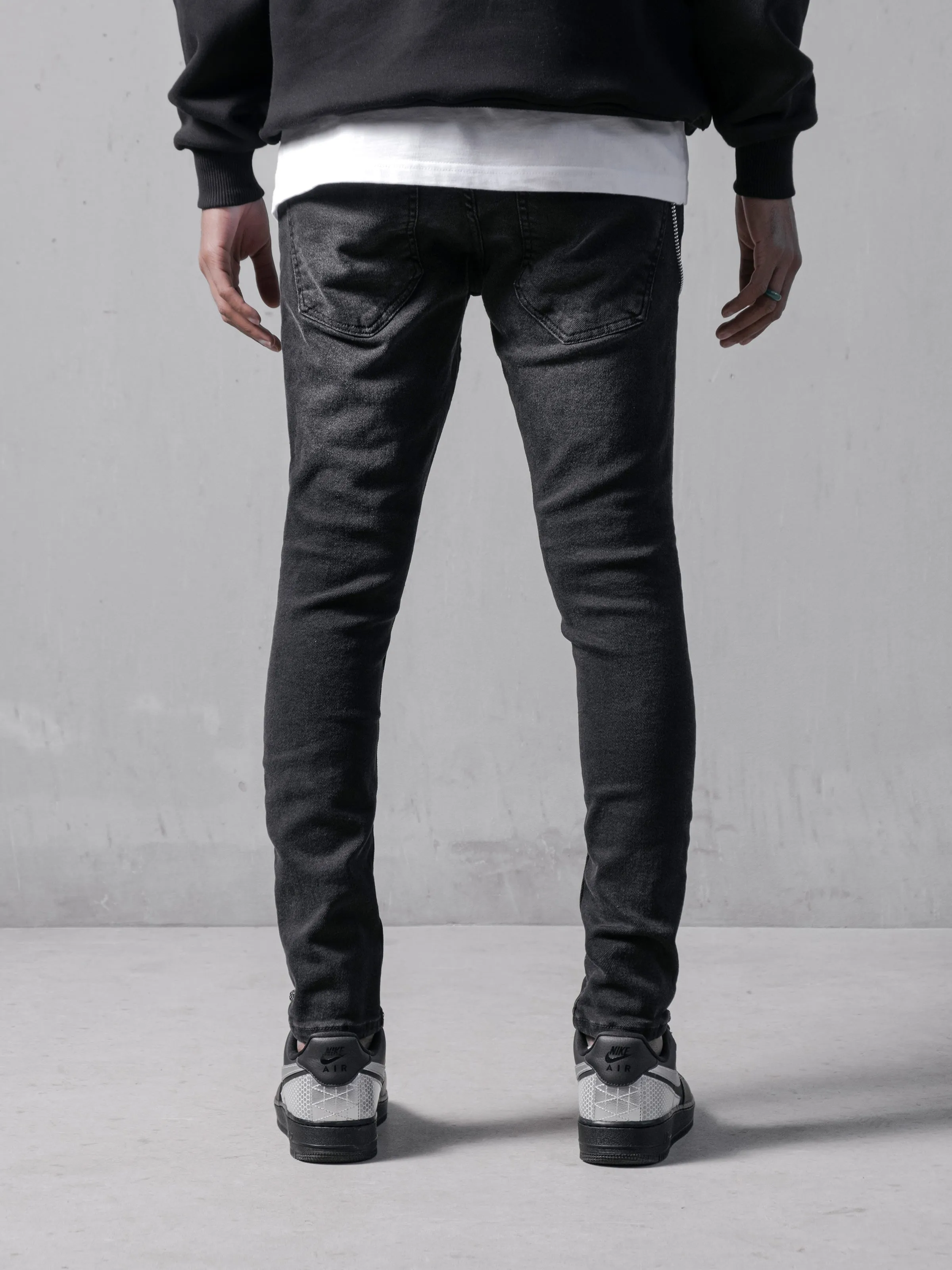 All Black Denim Jeans