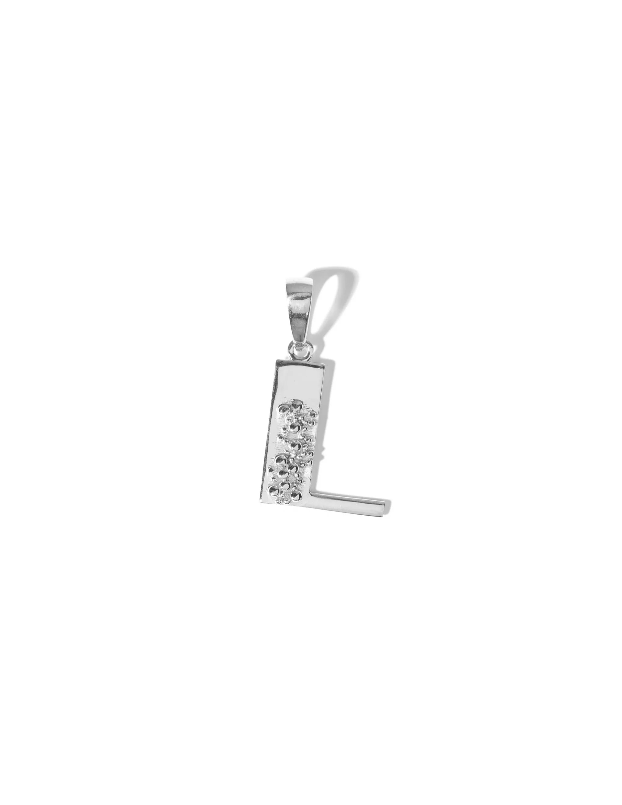 Alphabet Pendant A-Z <br> Silver