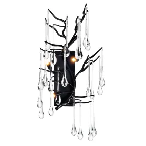 ANITA 3 LIGHT WALL SCONCE-BLACK