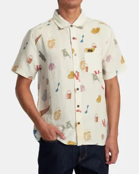 Artifacts Short Sleeve Woven Shirt - Natural