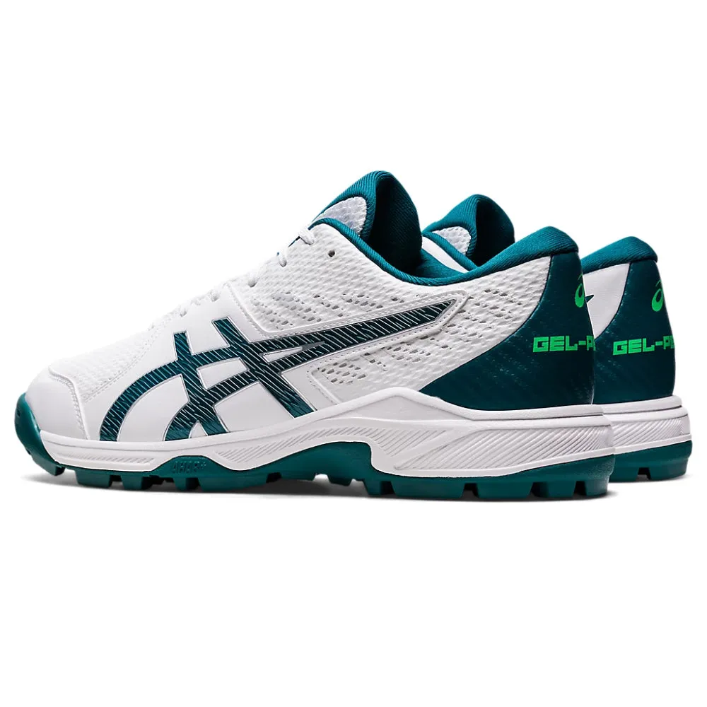 ASICS Men's Gel-Peake 2 Cricket Shoe (White/Velvet Pine)