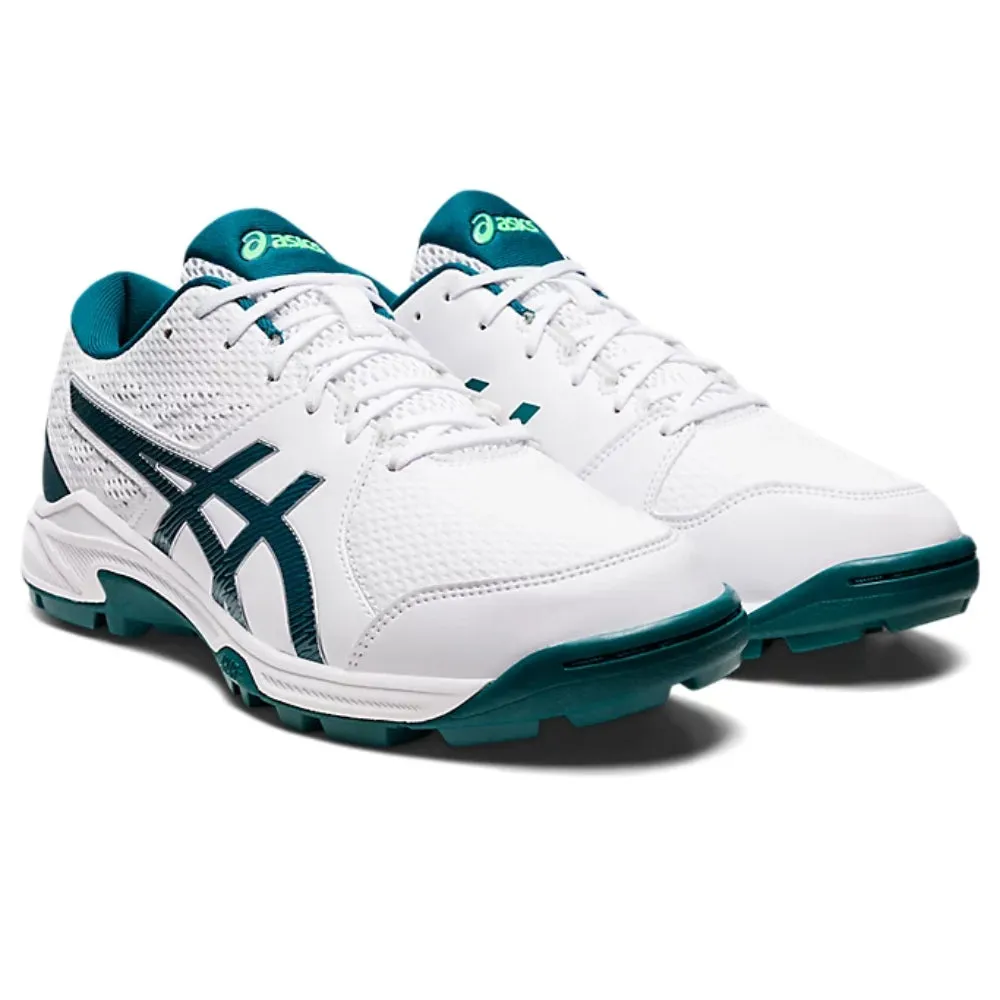 ASICS Men's Gel-Peake 2 Cricket Shoe (White/Velvet Pine)