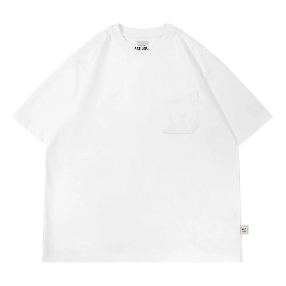 A[S]USL SMALL LOGO POCKET TEE-WHITE