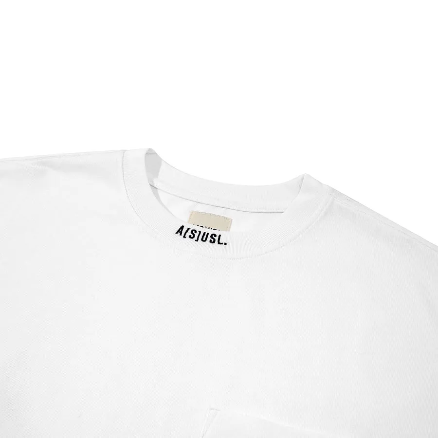 A[S]USL SMALL LOGO POCKET TEE-WHITE