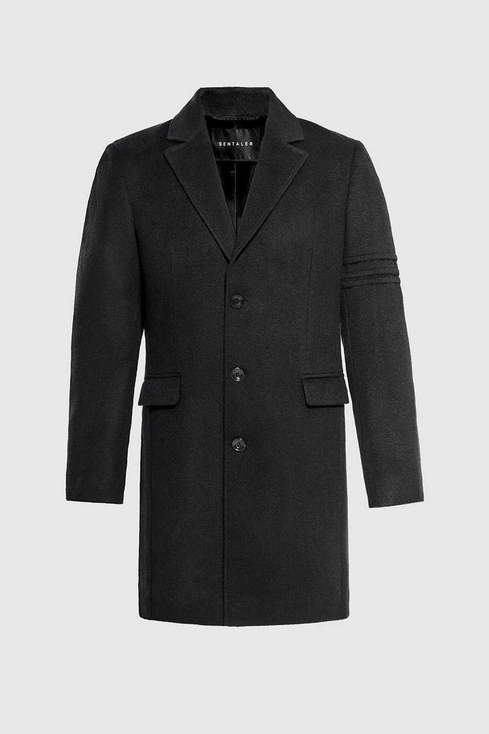 Baby Alpaca Notched Lapel Overcoat