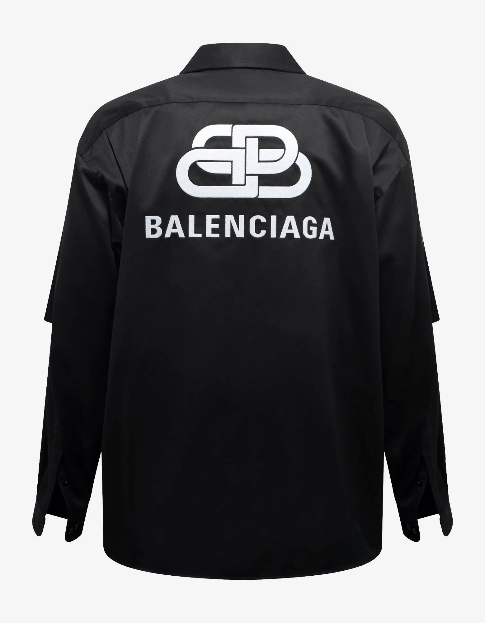 Balenciaga Black Double Sleeve Shirt