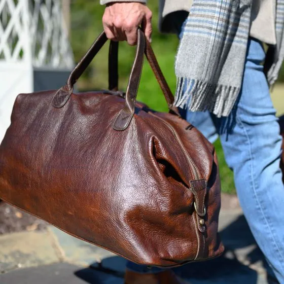 Benedict Weekend Bag - Titan Milled Brown