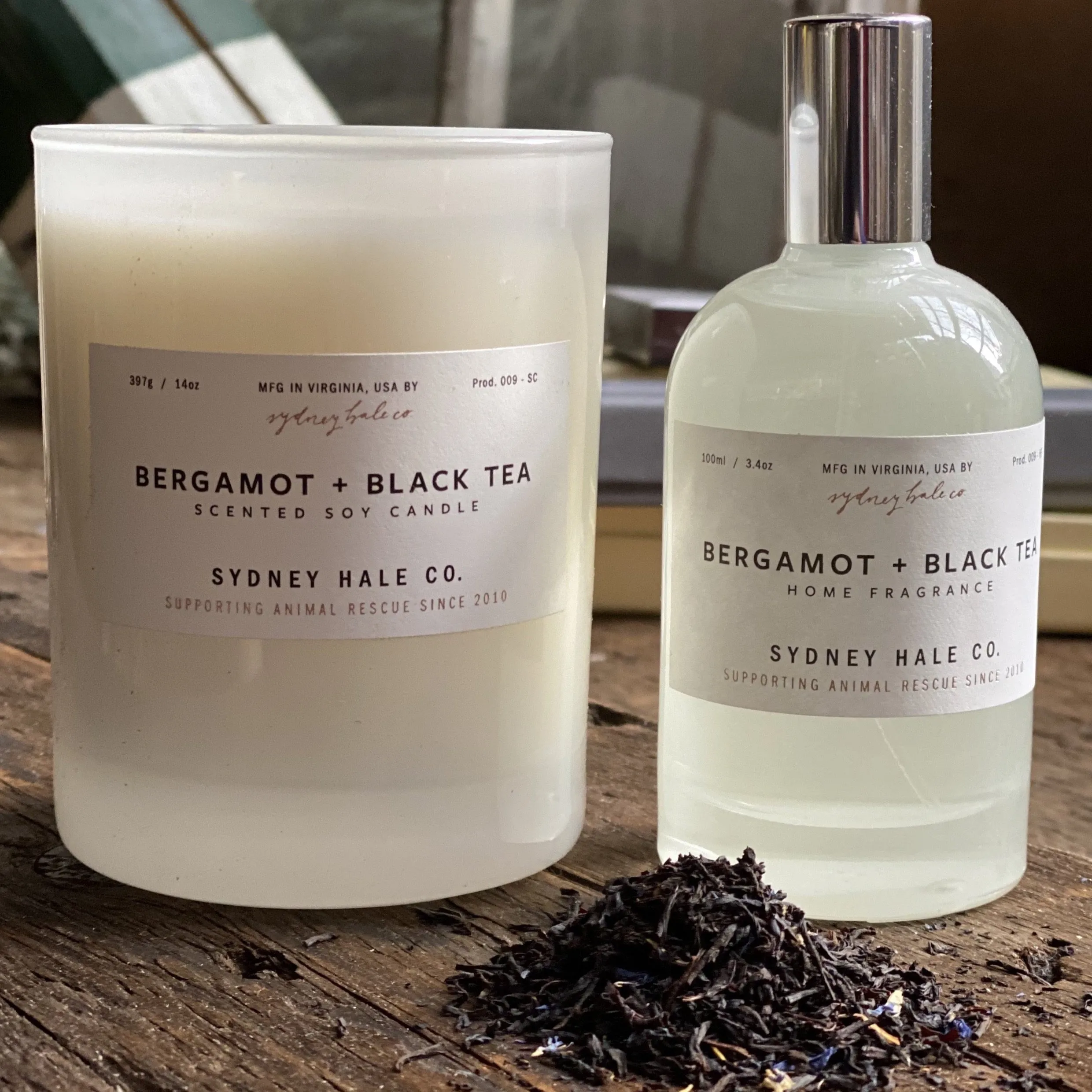 Bergamot   Black Tea Candle or Room Spray