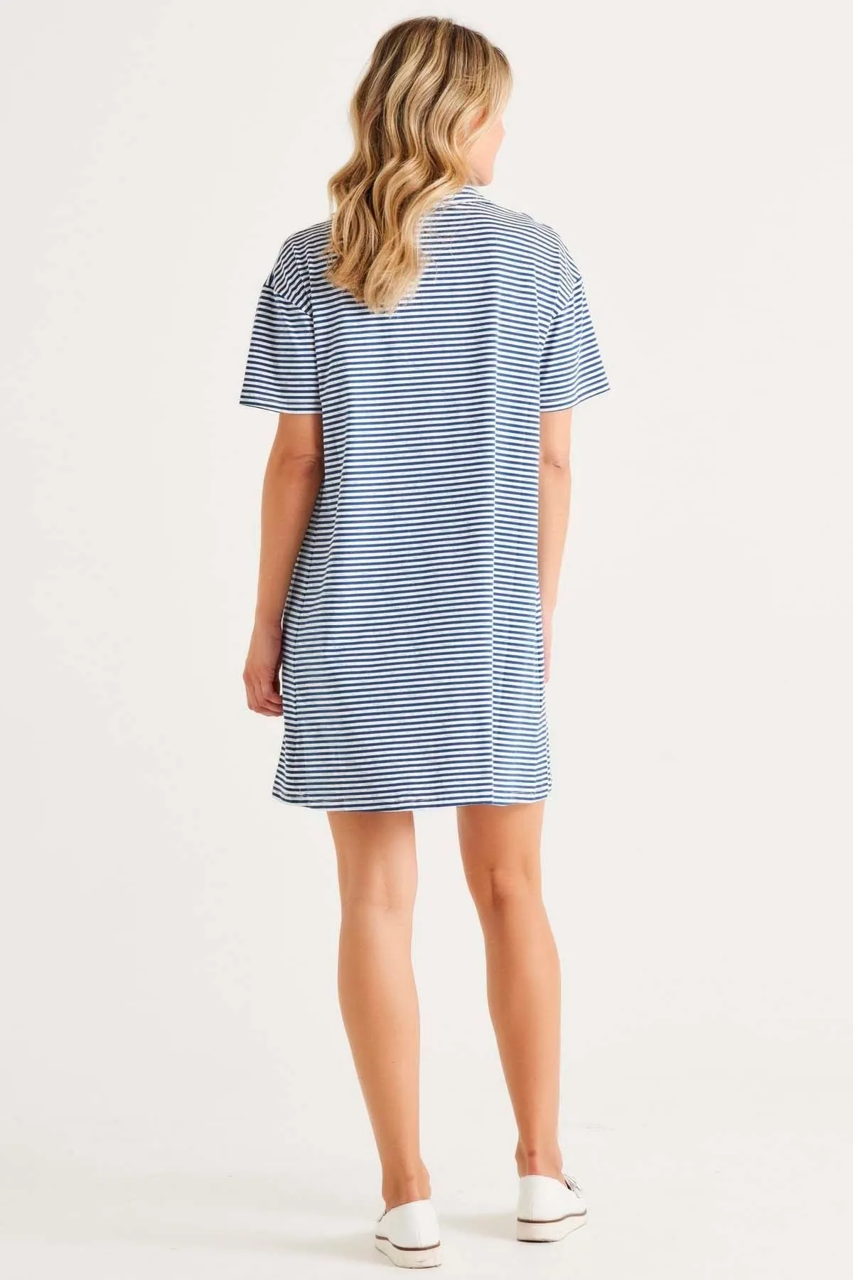 Betty Basics Deana Polo Dress in Persian Stripe