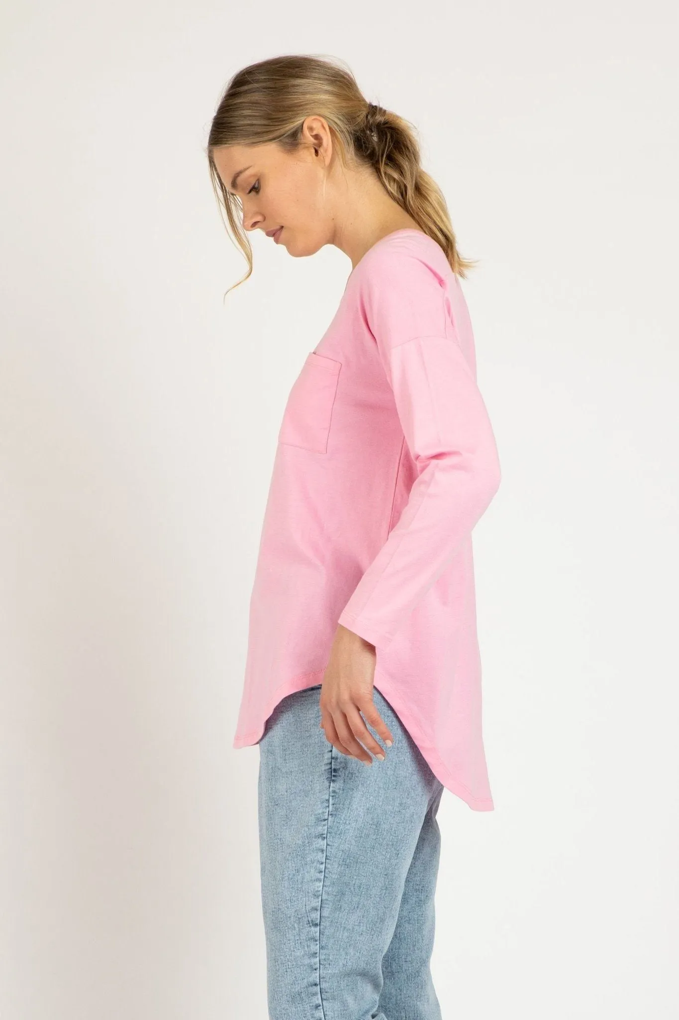 Betty Basics Phoebe Top in Floss Pink