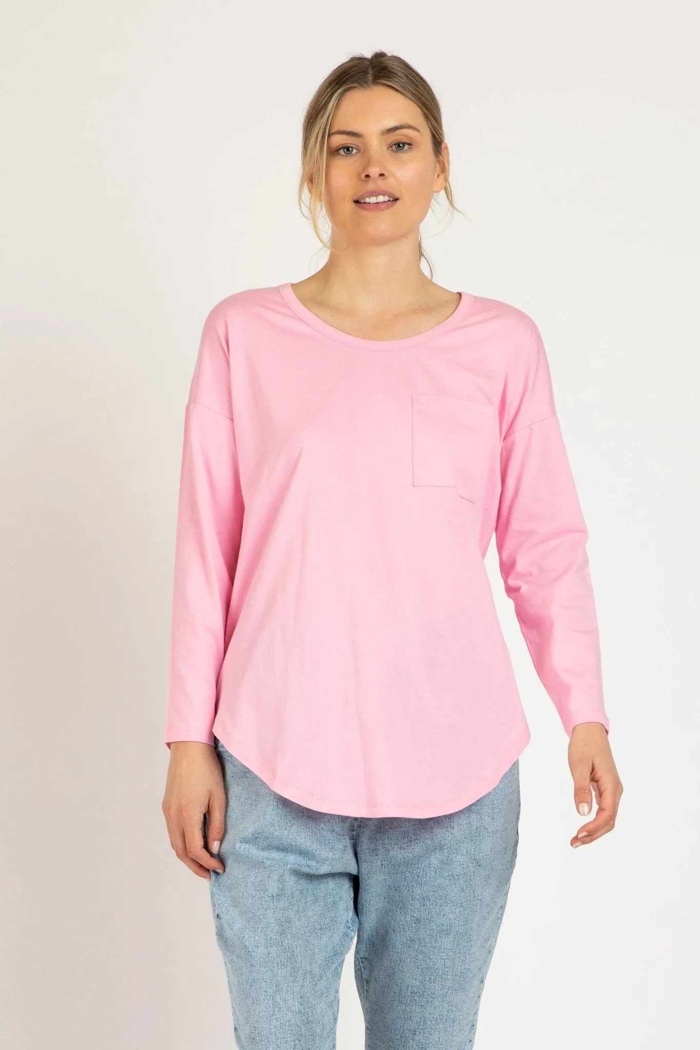 Betty Basics Phoebe Top in Floss Pink