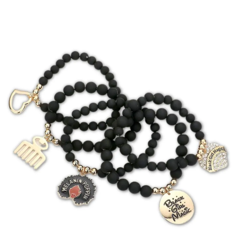 Black Girl Magic Bracelet Set