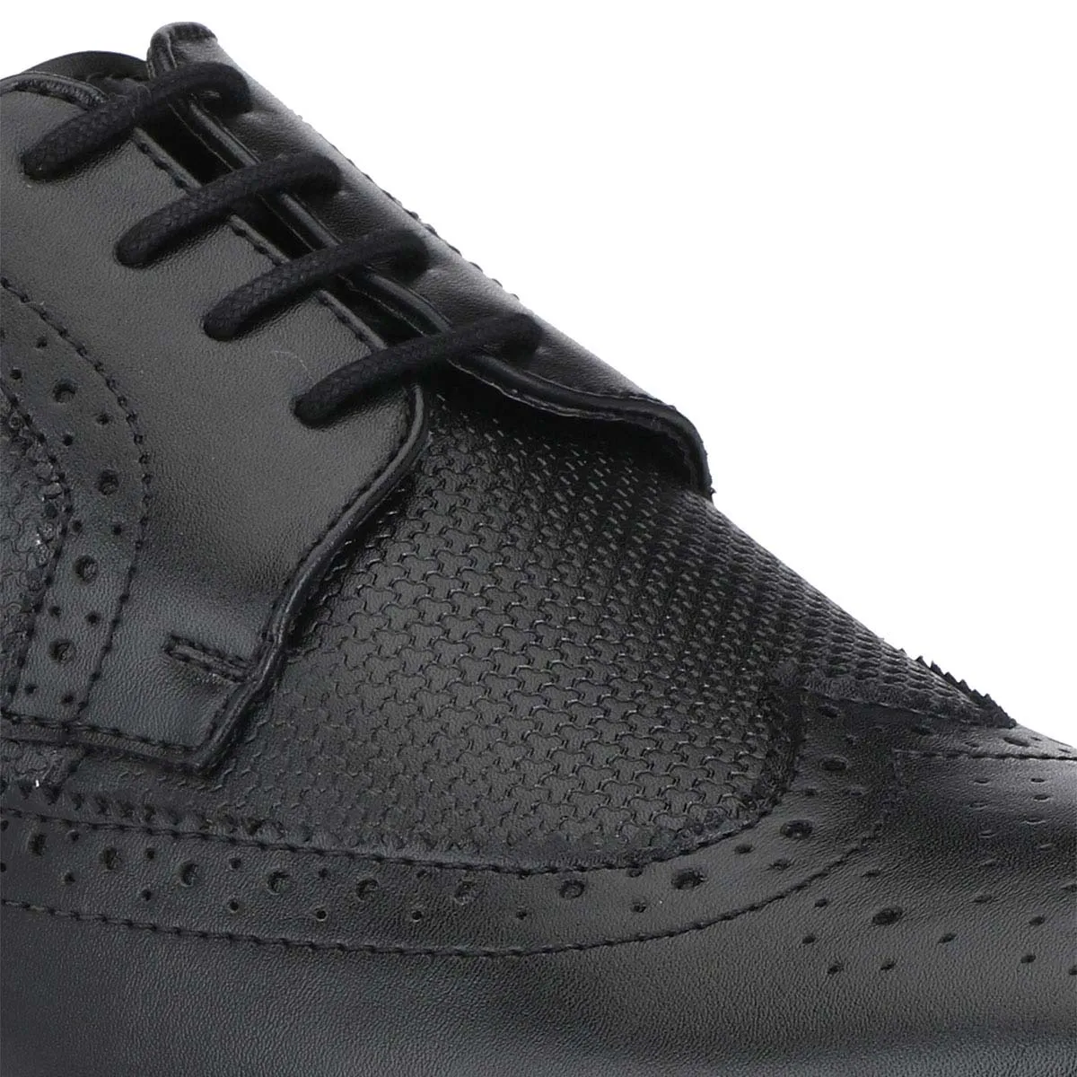 Black Lace up Brogue Shoes