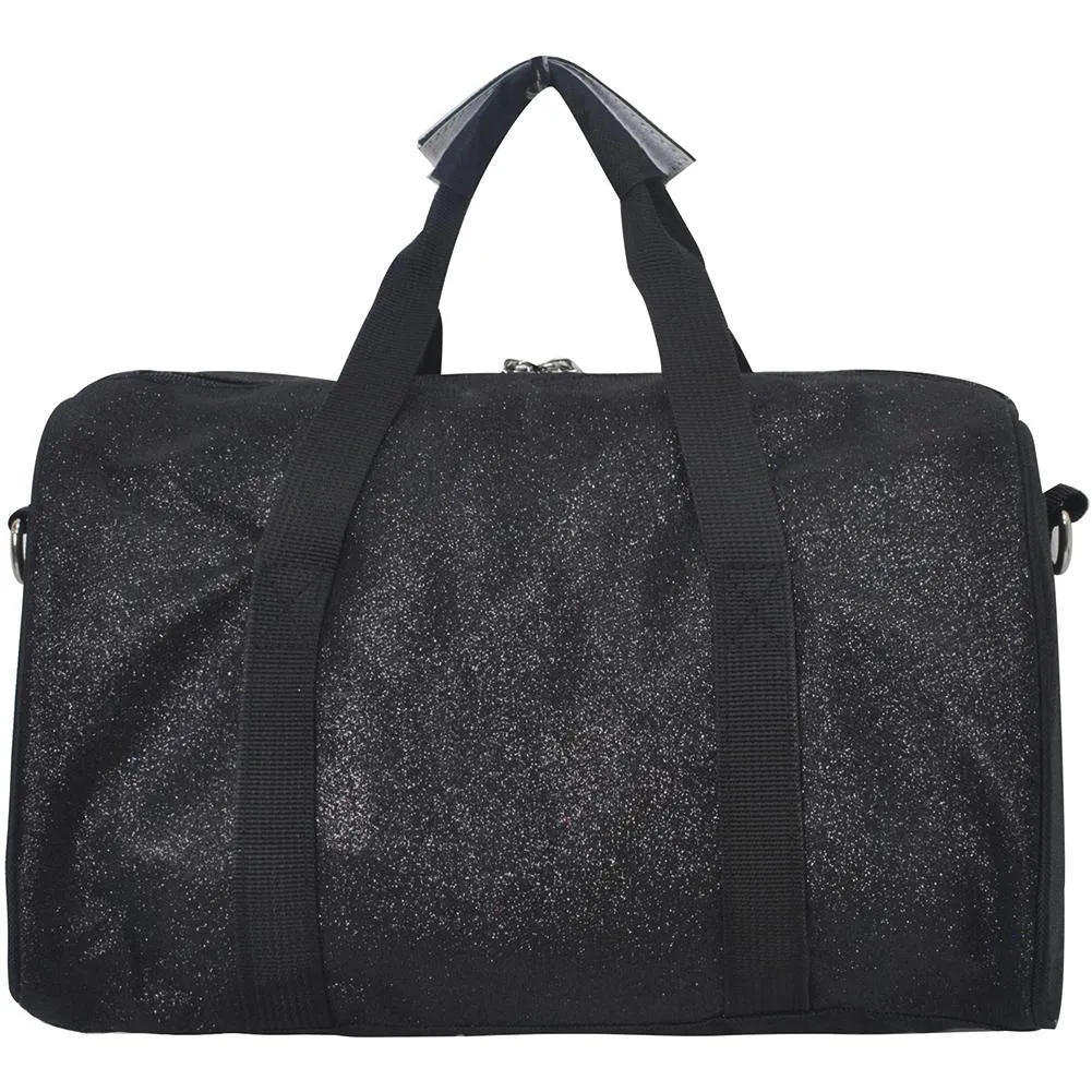 Black Mini Glitter NGIL Duffel Bag