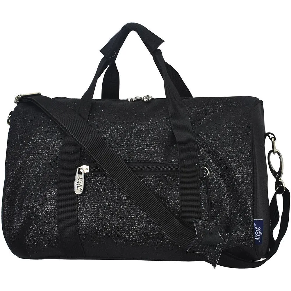 Black Mini Glitter NGIL Duffel Bag