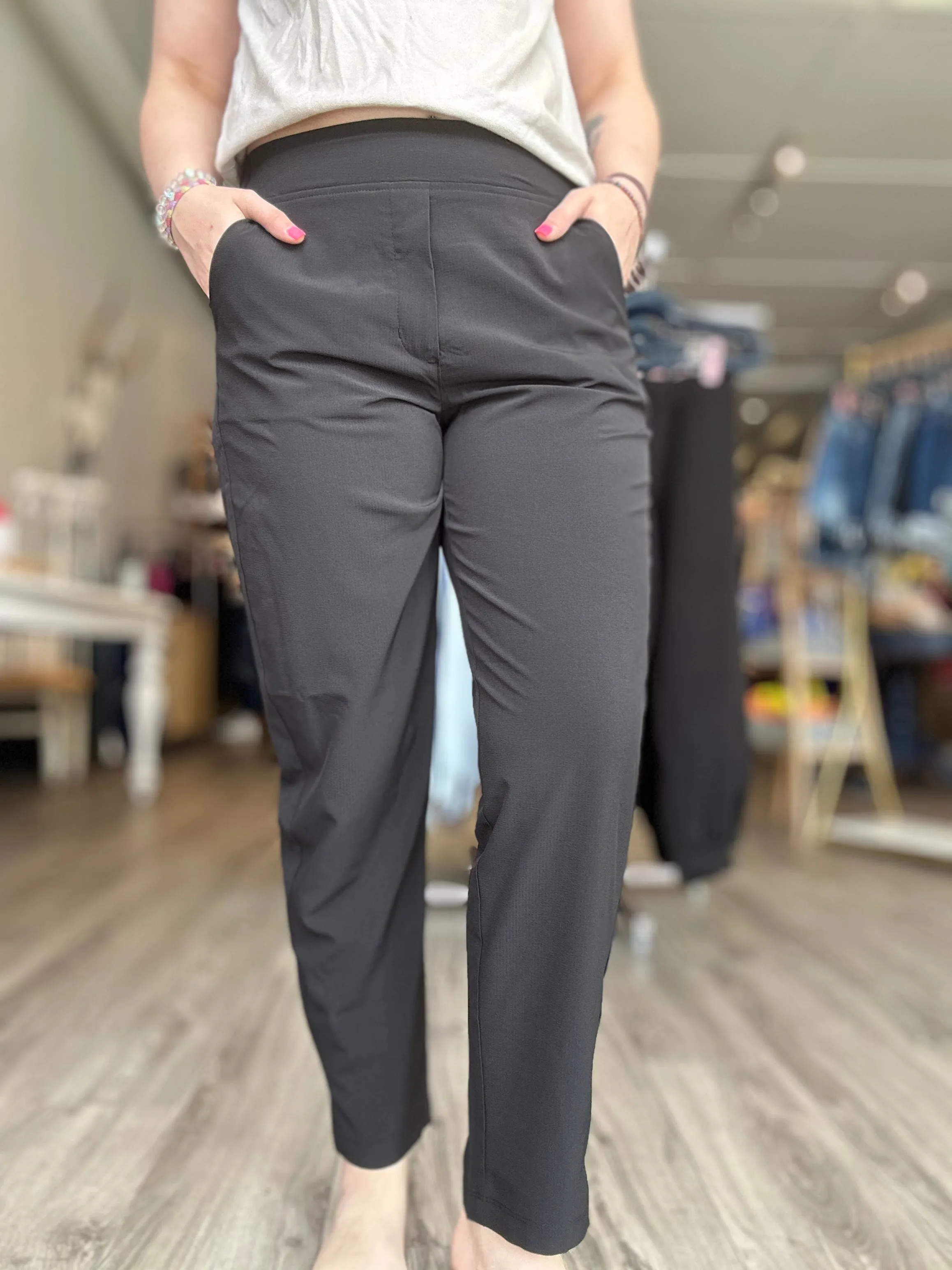 Black Straight Leg Pants