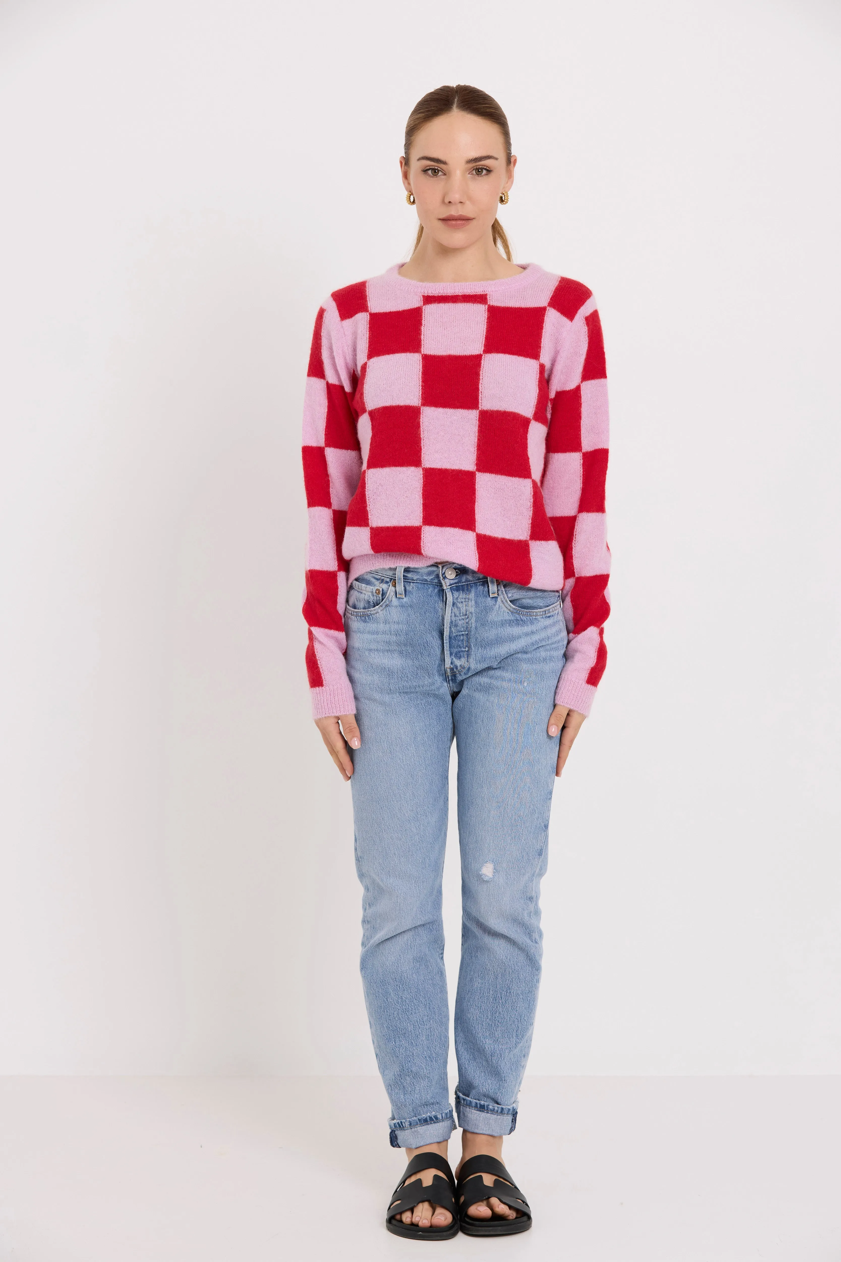 Box Jumper | Red Check