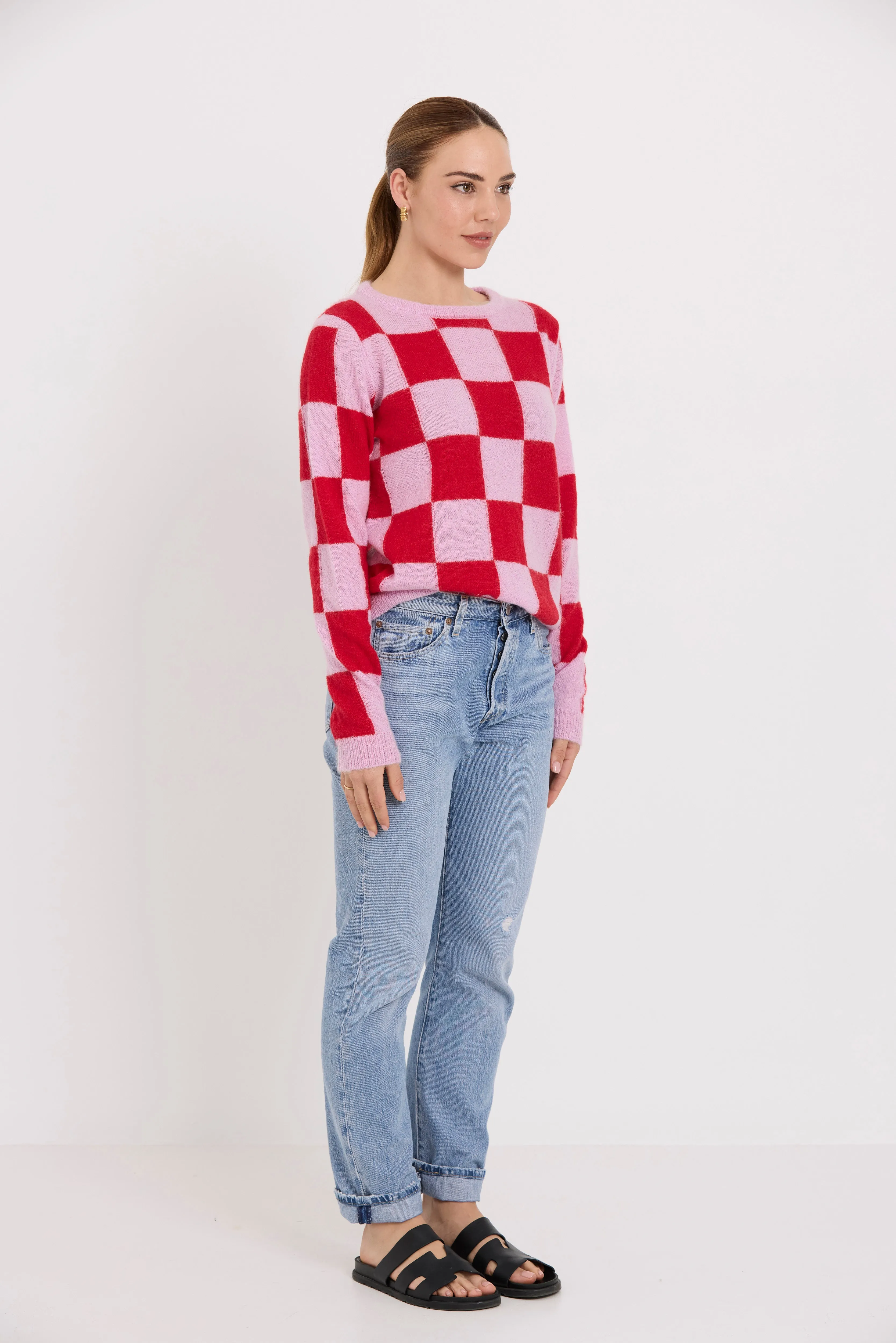 Box Jumper | Red Check