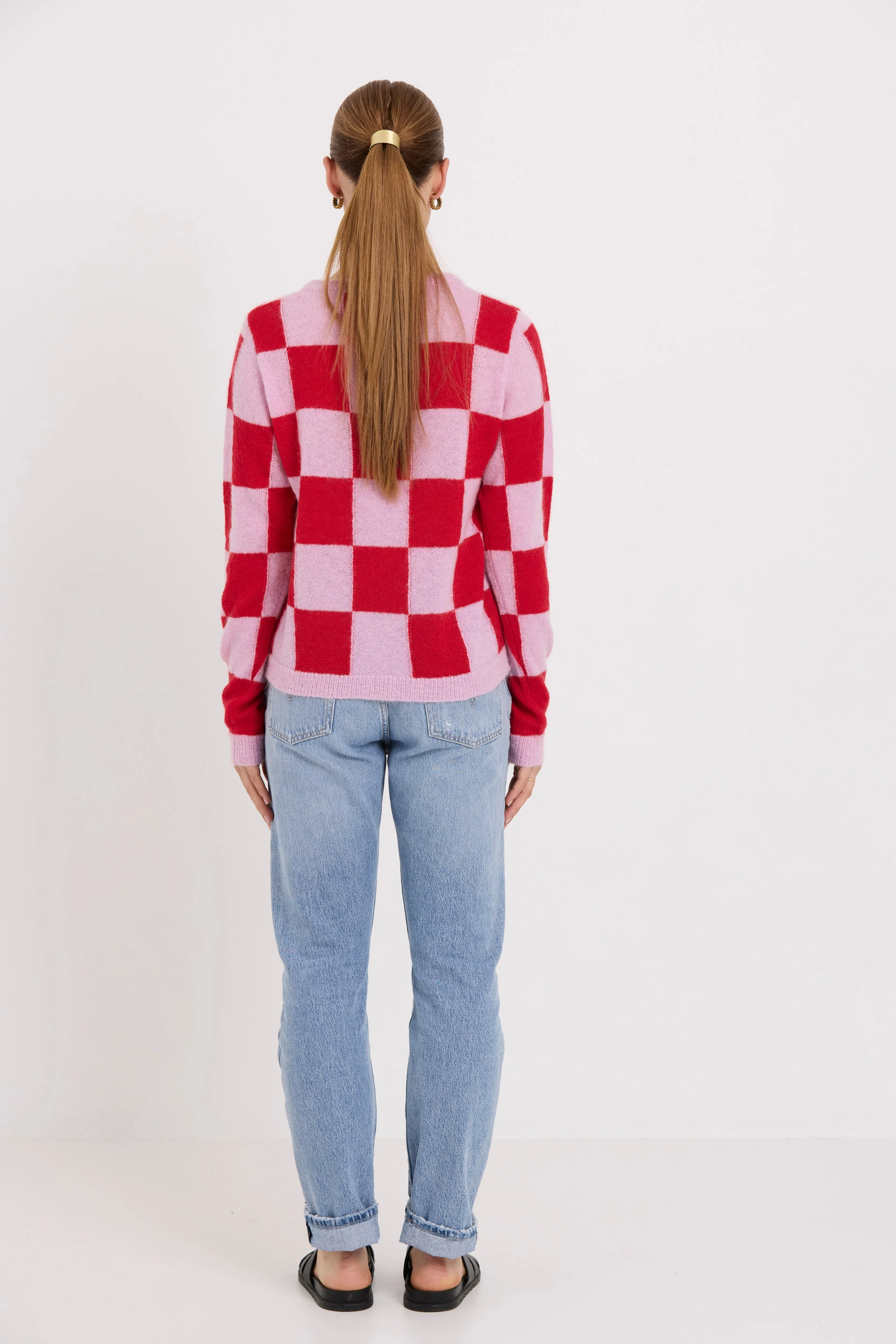 Box Jumper | Red Check