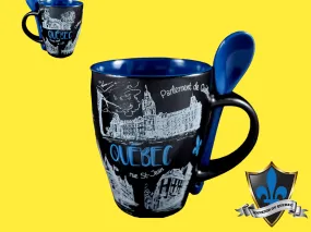 Boxed Quebec Mug with spoon.