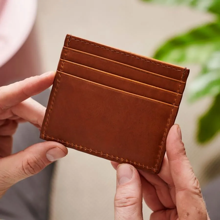 Braided Leather Credit Card Holder