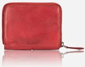 Brando Seymour Garbo Small Zip Around Purse | Red