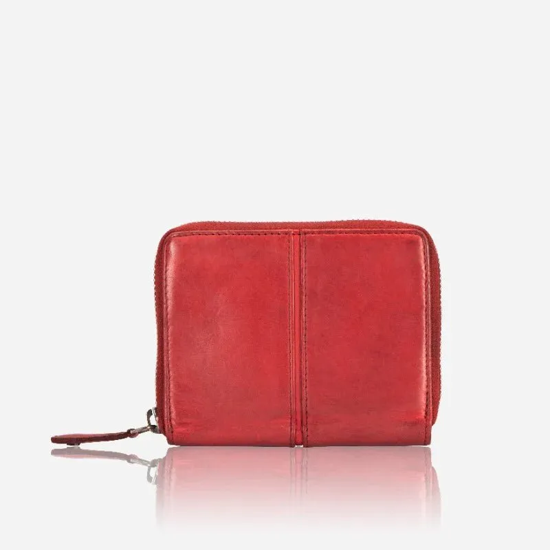 Brando Seymour Garbo Small Zip Around Purse | Red