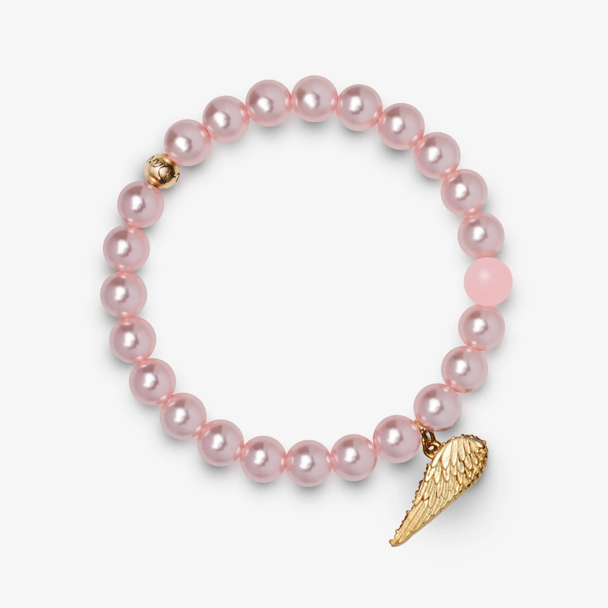 Breast Cancer Winged Hope Stretch Bracelet