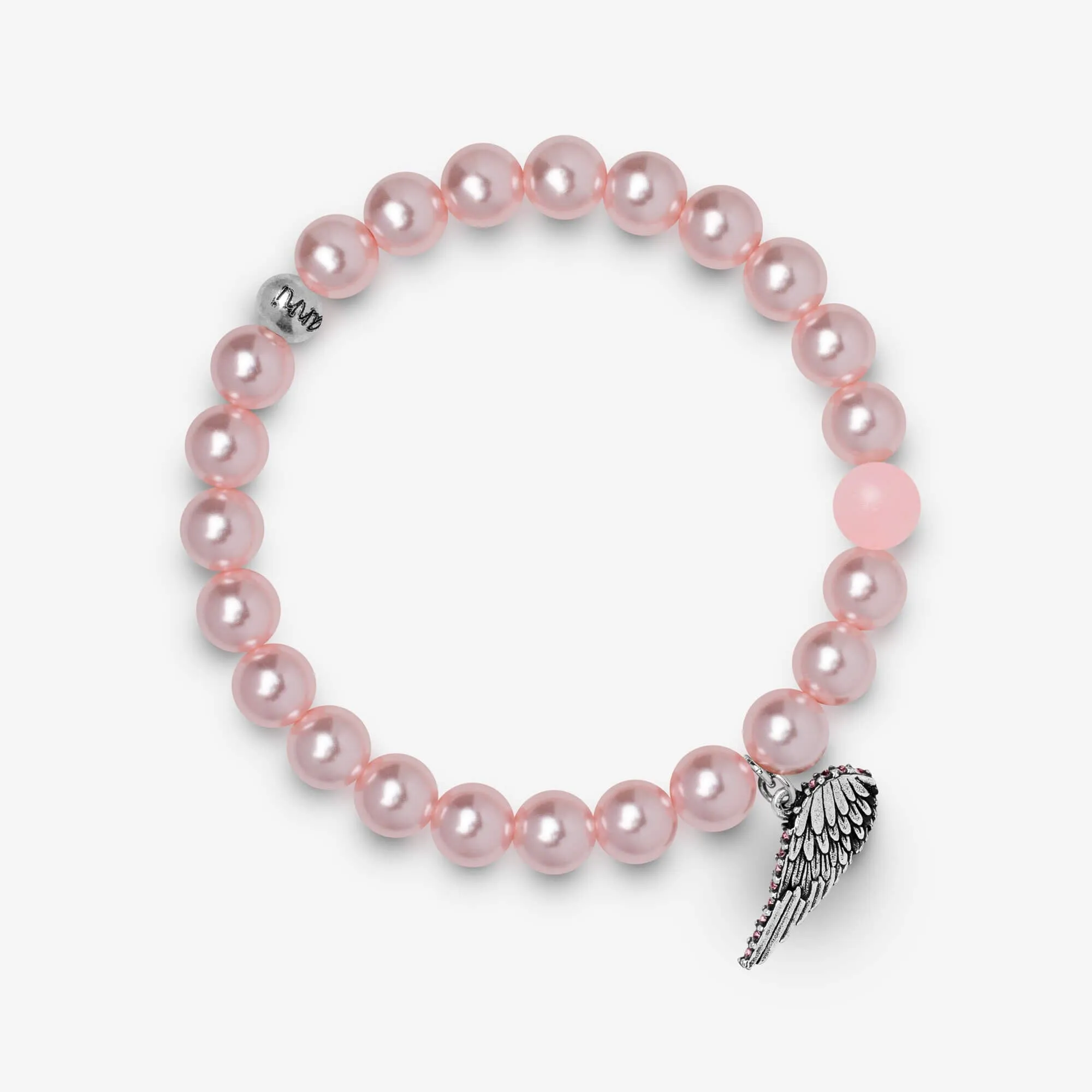 Breast Cancer Winged Hope Stretch Bracelet