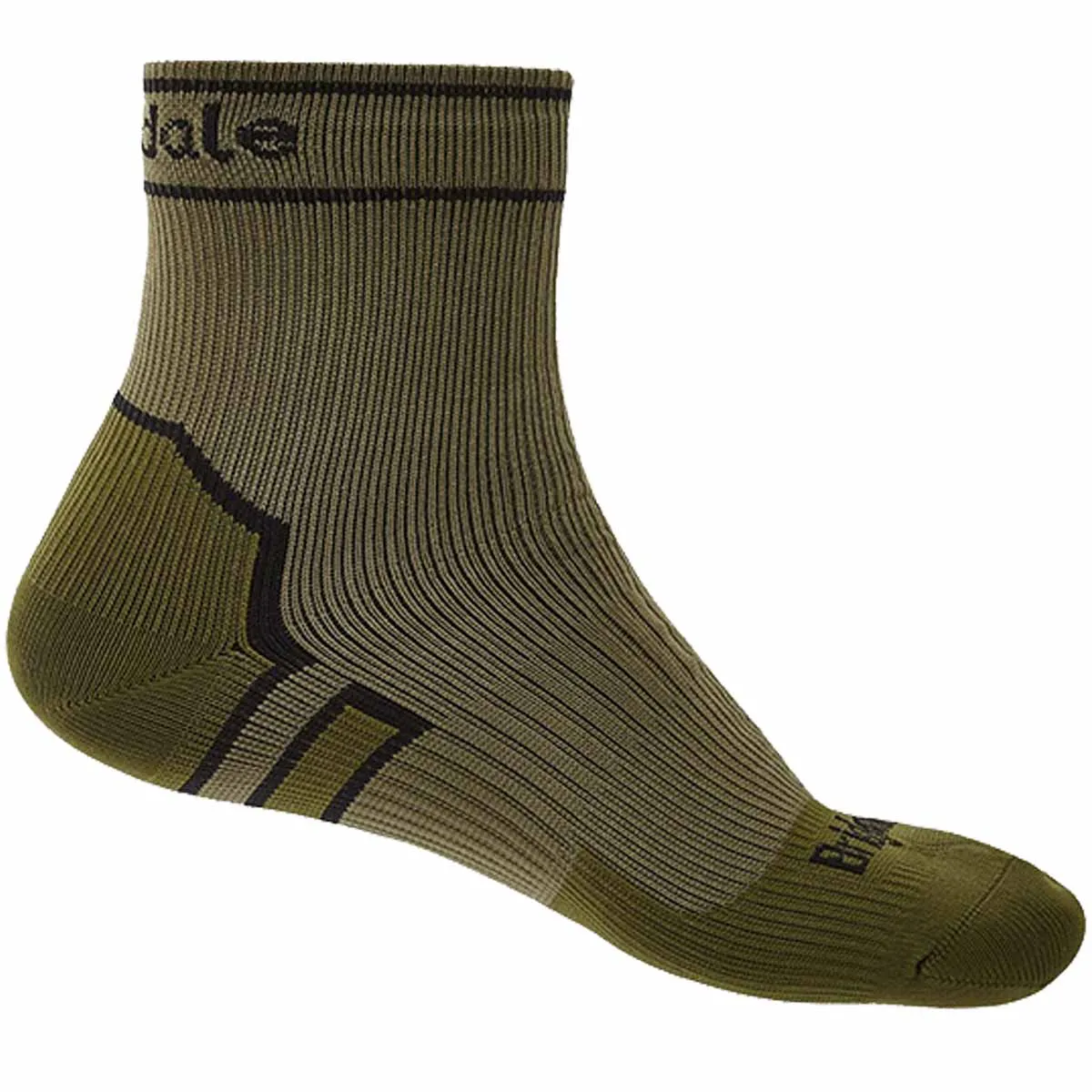 Bridgedale Stormsock Midweight Waterproof Ankle Sock Khaki