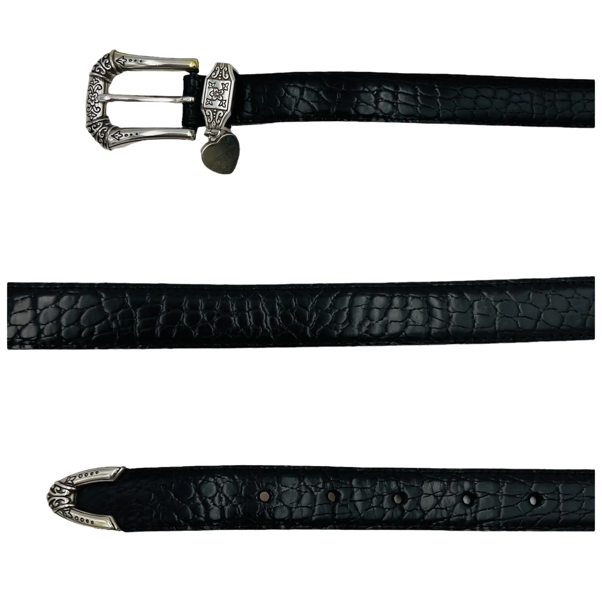 BRIGHTON Leather Belt Black